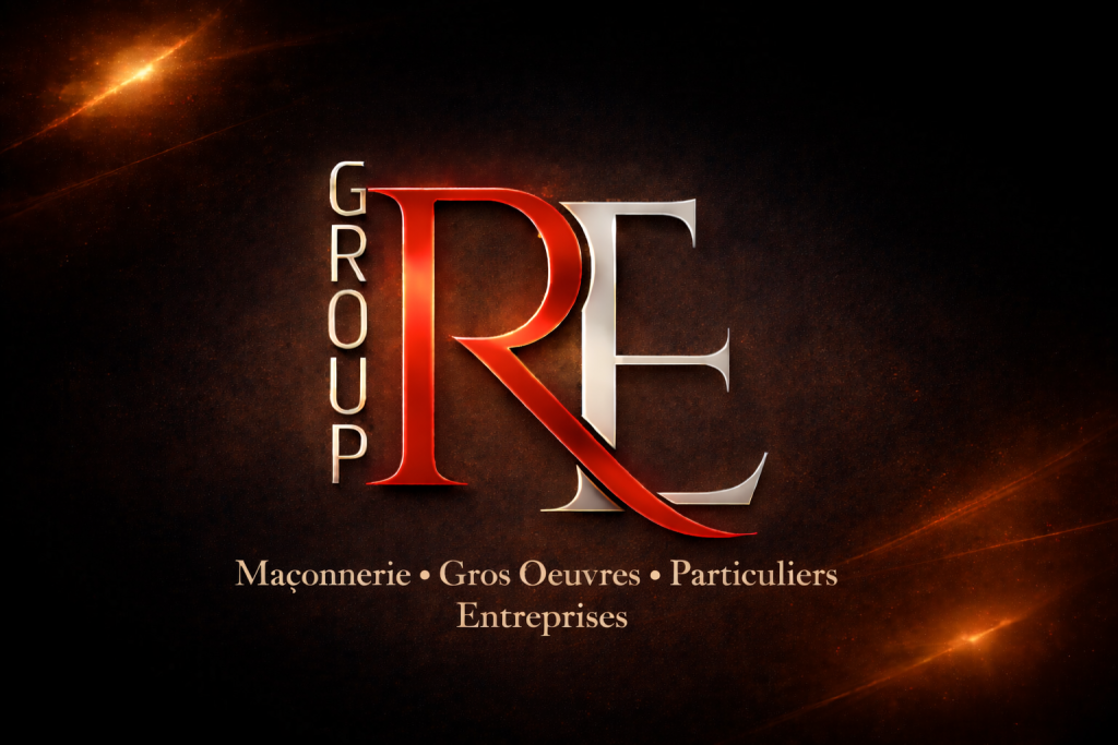 Logo de R Groupe, entreprise de maçonnerie et de gros œuvre à Lisses en Essonne, spécialisée dans les travaux pour particuliers et entreprises
